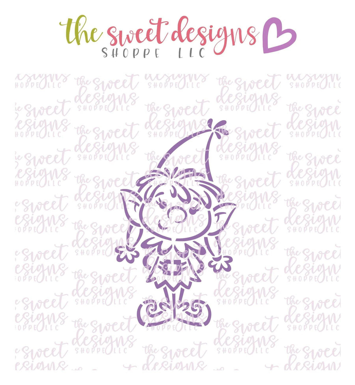 Cookie Cutters and Stencils - Bundle - PYOC Elf Girl - Cookie Cutter & Stencil - The Sweet Designs Shoppe - TSDS - - ALL,Bundle,Bundles,Christmas,Christmas / Winter,Promocode,PYO,PYOC Cutter-Stencil