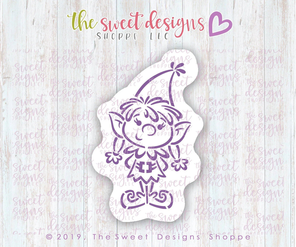 Cookie Cutters and Stencils - Bundle - PYOC Elf Girl - Cookie Cutter & Stencil - The Sweet Designs Shoppe - TSDS - - ALL,Bundle,Bundles,Christmas,Christmas / Winter,Promocode,PYO,PYOC Cutter-Stencil