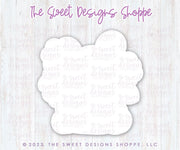 Cookie Cutters and Stencils - Bundle - PYOC Floral Bunny - Cookie Cutter & Stencil - The Sweet Designs Shoppe - TSDS - - ALL,Animal,Animals,Animals and Insects,Bundle,Bundles,Easter,Easter / Spring,Promocode,PYO,PYOC Cutter-Stencil