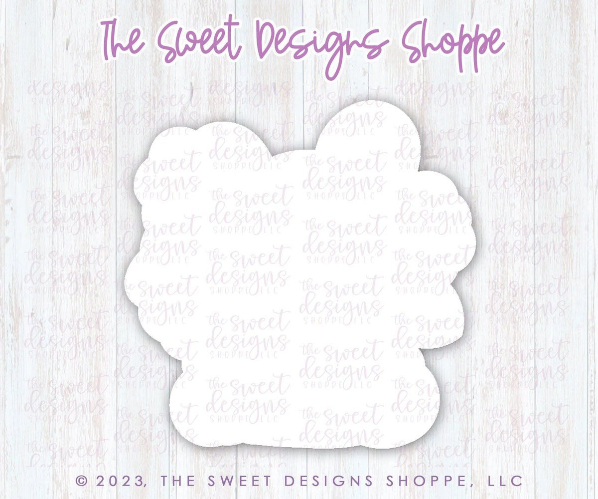 Cookie Cutters and Stencils - Bundle - PYOC Floral Bunny - Cookie Cutter & Stencil - The Sweet Designs Shoppe - TSDS - - ALL,Animal,Animals,Animals and Insects,Bundle,Bundles,Easter,Easter / Spring,Promocode,PYO,PYOC Cutter-Stencil