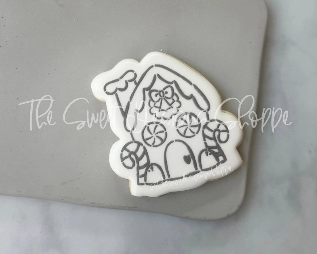 Cookie Cutters and Stencils - Bundle - PYOC Gingerbread House - Cookie Cutter & Stencil - The Sweet Designs Shoppe - - ALL, Bundle, Bundles, Christmas, Christmas / Winter, Ginger bread, Gingerbread, Promocode, PYO, PYOC Cutter-Stencil