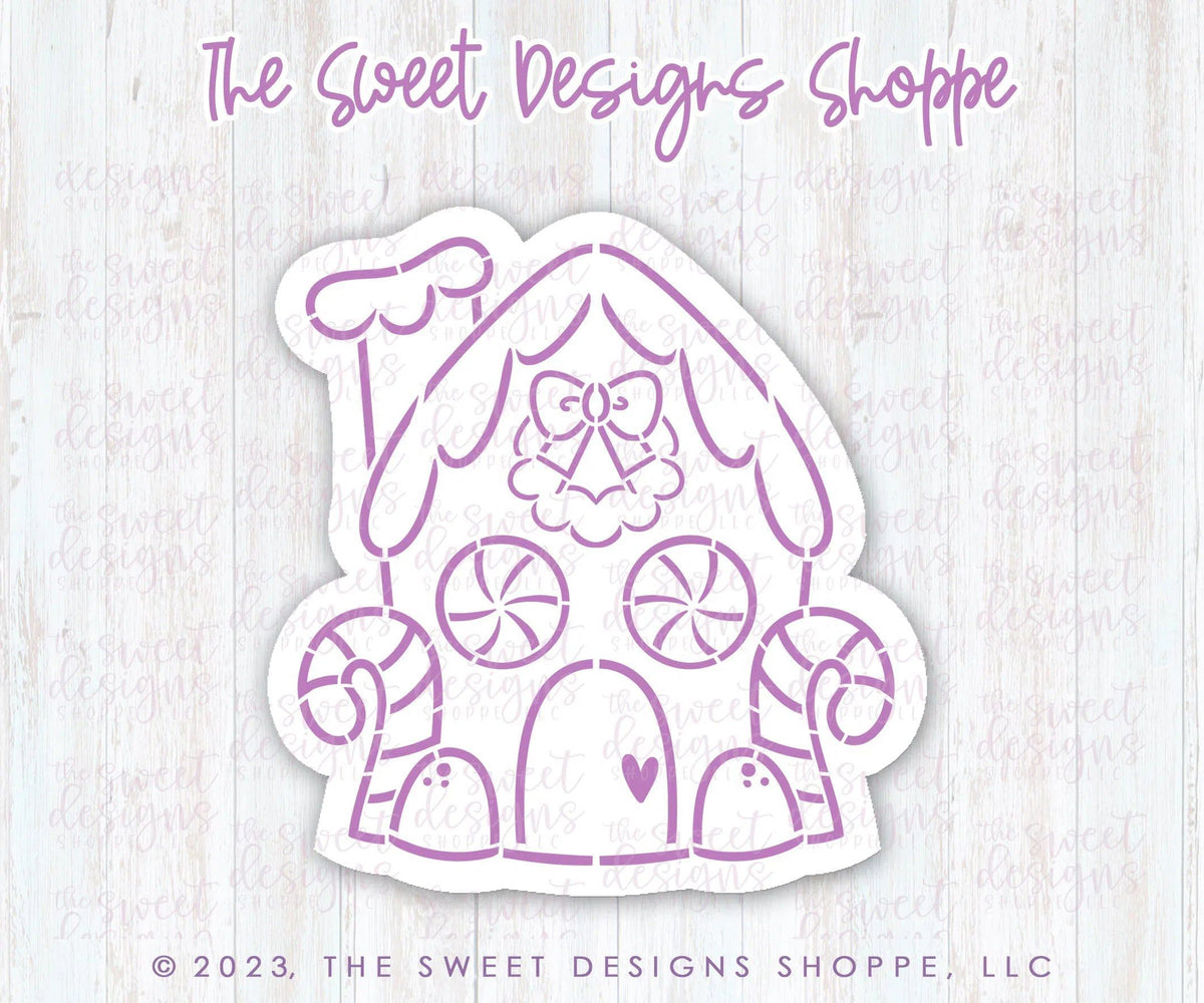 Cookie Cutters and Stencils - Bundle - PYOC Gingerbread House - Cookie Cutter & Stencil - The Sweet Designs Shoppe - TSDS - - ALL,Bundle,Bundles,Christmas,Christmas / Winter,Ginger bread,Gingerbread,Promocode,PYO,PYOC Cutter-Stencil