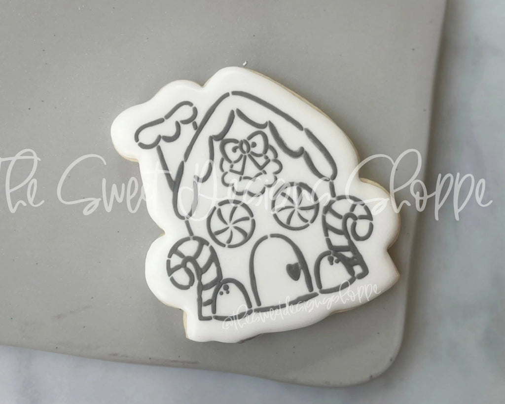 Cookie Cutters and Stencils - Bundle - PYOC Gingerbread House - Cookie Cutter & Stencil - The Sweet Designs Shoppe - TSDS - - ALL,Bundle,Bundles,Christmas,Christmas / Winter,Ginger bread,Gingerbread,Promocode,PYO,PYOC Cutter-Stencil