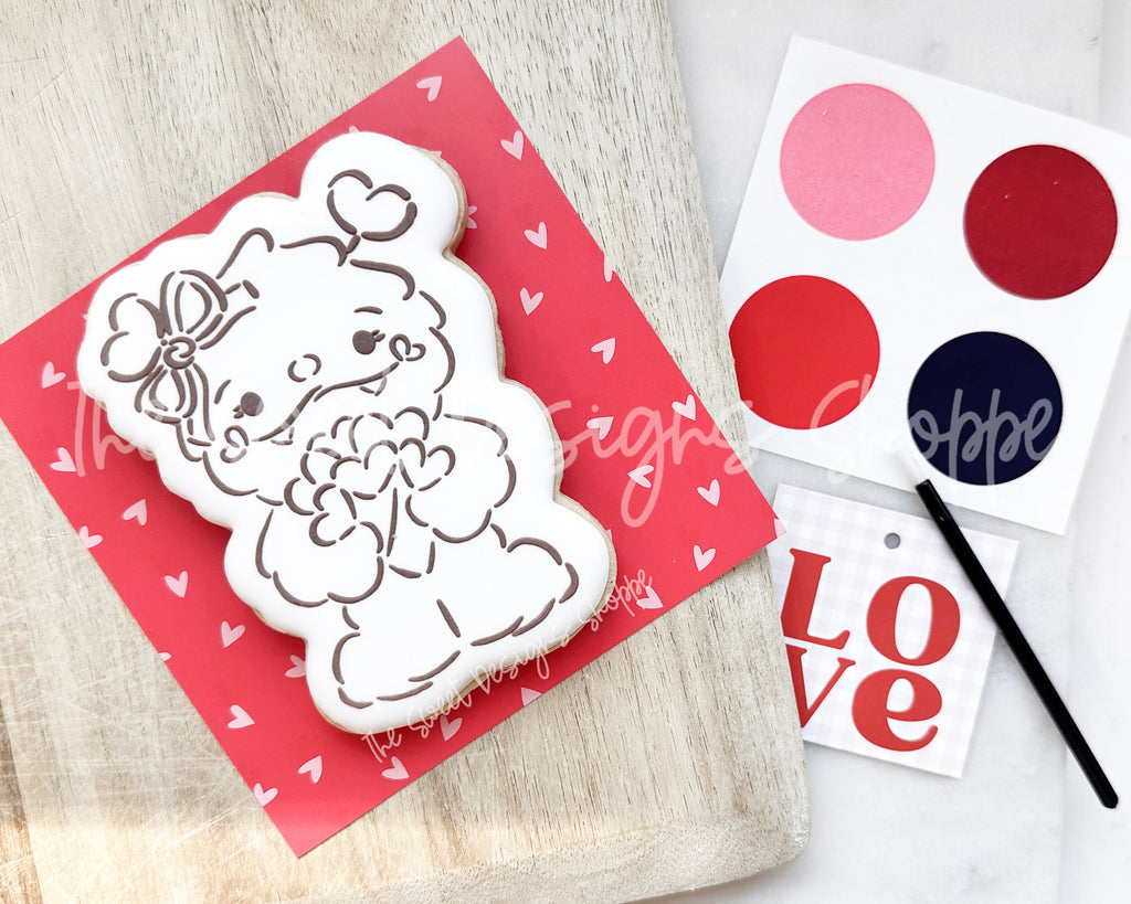 Cookie Cutters and Stencils - Bundle - PYOC Girly Love Monster - Cookie Cutter & Stencil - The Sweet Designs Shoppe - TSDS - - ALL,Bundle,Bundles,Promocode,PYO,PYOC Cutter-Stencil,Valentine,Valentines