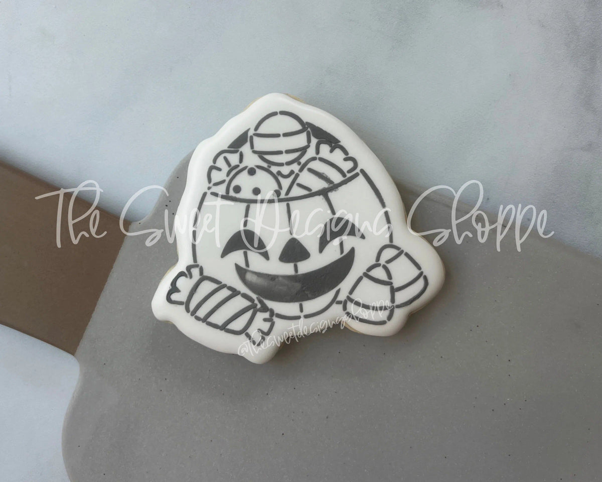 Cookie Cutters and Stencils - Bundle - PYOC Jack-O-Lantern - Cookie Cutter & Stencil - The Sweet Designs Shoppe - TSDS - - ALL,Bundle,Bundles,halloween,jackolantern,Promocode,PYO,PYOC Cutter-Stencil