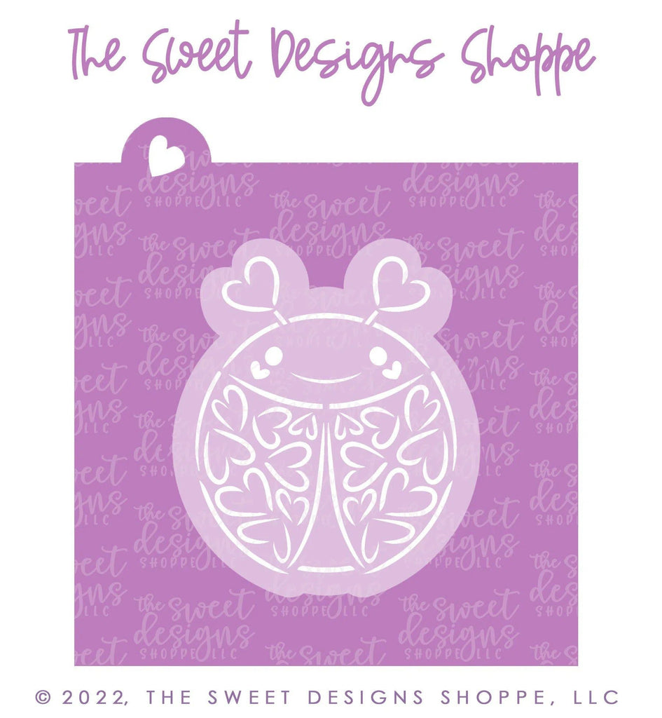 Cookie Cutters and Stencils - Bundle - PYOC Ladybug - Cookie Cutter & Stencil - The Sweet Designs Shoppe - TSDS - - ALL,Animal,Animals,Animals and Insects,Bundle,Bundles,Fantasy,Kids / Fantasy,Promocode,PYO,PYOC Cutter-Stencil,valentine,valentines