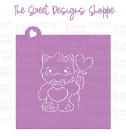 Cookie Cutters and Stencils - Bundle - PYOC Love Monster with Heart Balloon - Cookie Cutter & Stencil - The Sweet Designs Shoppe - TSDS - - ALL,Bundle,Bundles,Promocode,PYO,PYOC Cutter-Stencil,Valentine,Valentines