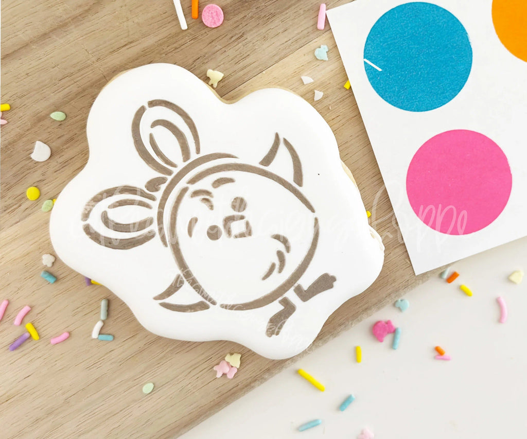 Cookie Cutters and Stencils - Bundle - PYOC Round Bunny Chick - Cookie Cutter & Stencil - The Sweet Designs Shoppe - TSDS - - ALL,Animal,Animals,Bundle,Bundles,Easter,Easter / Spring,Promocode,PYO,PYOC Cutter-Stencil