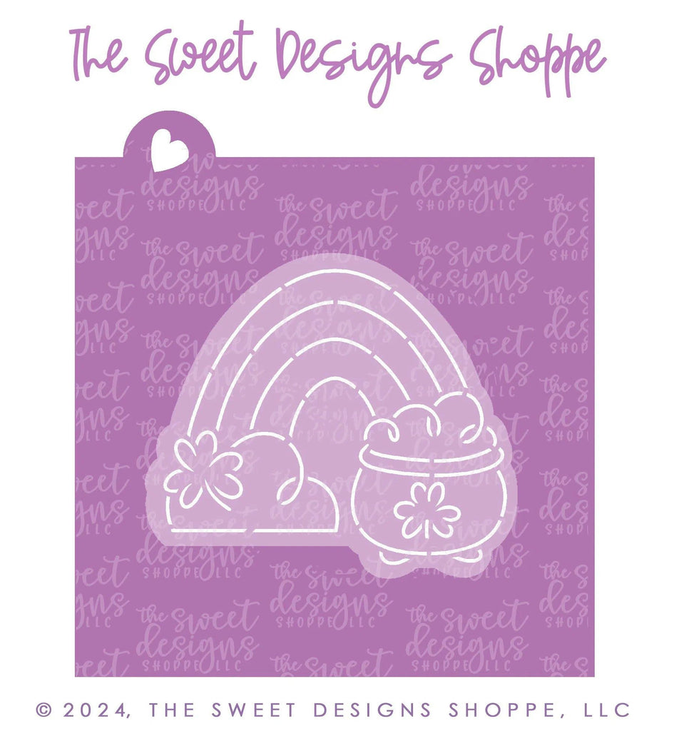 Cookie Cutters and Stencils - Bundle - PYOC St. Patrick's Rainbow - Cookie Cutter & Stencil - The Sweet Designs Shoppe - TSDS - - ALL,Bundle,Bundles,Promocode,PYO,PYOC Cutter-Stencil,St paddy,ST PATRICK,St Patrick’s Day,St. Pat,St. Patricks