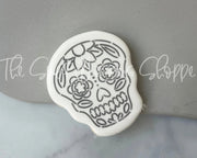 Cookie Cutters and Stencils - Bundle - PYOC Sugar Skull Regular - Cookie Cutter & Stencil - The Sweet Designs Shoppe - TSDS - - ALL,Bundle,Bundles,Day of the dead,dia de los muertos,Dia de Muertos,halloween,Promocode,PYO,PYOC Cutter-Stencil