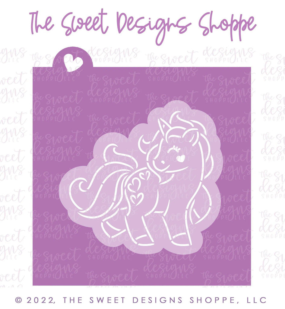 Cookie Cutters and Stencils - Bundle - PYOC Unicorn - Cookie Cutter & Stencil - The Sweet Designs Shoppe - - ALL, Animal, Animals, Animals and Insects, Bundle, Bundles, Fantasy, Kids / Fantasy, Promocode, PYO, PYOC Cutter-Stencil, valentine, valentines