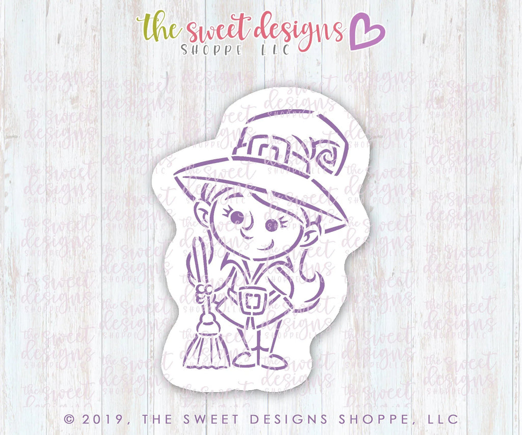 Cookie Cutters and Stencils - Bundle - PYOC Witch - Cookie Cutter & Stenci - Sweet Designs Shoppe - - ALL, Bundle, Bundles, Fall / Halloween, halloween, Halloween set, Halloween Sets, Promocode, PYO, PYOC Cutter-Stencil