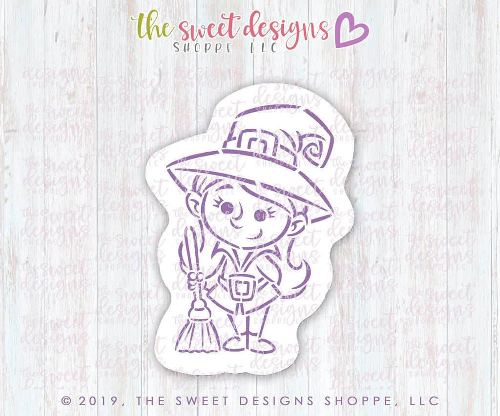 Cookie Cutters and Stencils - Bundle - PYOC Witch - Cookie Cutter & Stenci - The Sweet Designs Shoppe - TSDS - - ALL,Bundle,Bundles,Fall / Halloween,halloween,Halloween set,Halloween Sets,Promocode,PYO,PYOC Cutter-Stencil