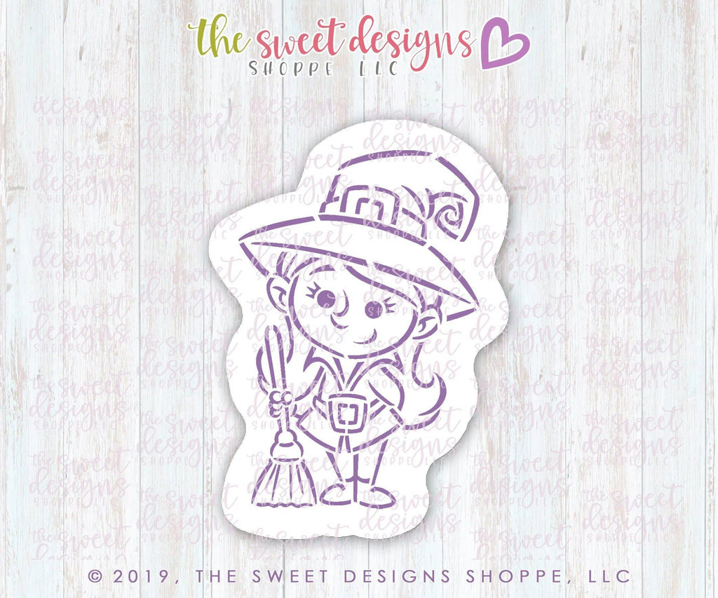 Cookie Cutters and Stencils - Bundle - PYOC Witch - Cookie Cutter & Stenci - The Sweet Designs Shoppe - - ALL, Bundle, Bundles, Fall / Halloween, halloween, Halloween set, Halloween Sets, Promocode, PYO, PYOC Cutter-Stencil