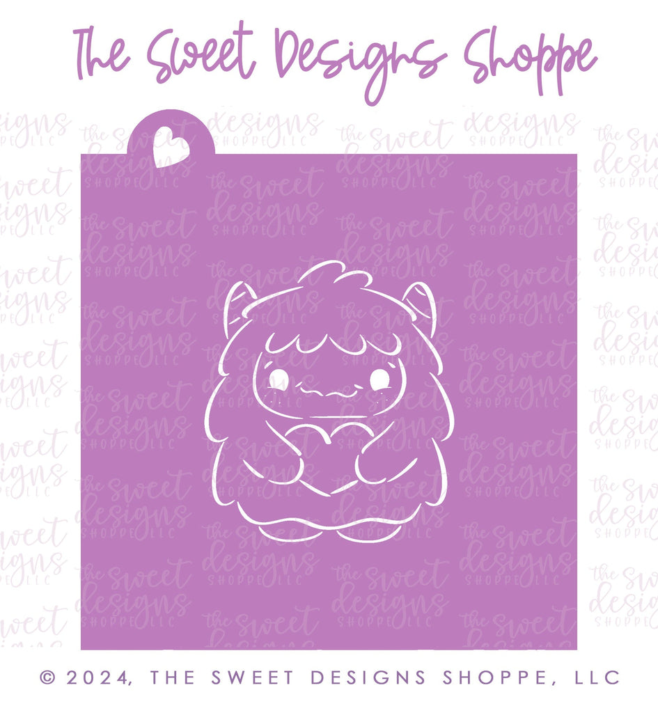 Cookie Cutters and Stencils - Bundle - PYOC Yeti - Cookie Cutter & Stencil - The Sweet Designs Shoppe - TSDS - - ALL,Bundle,Bundles,Promocode,PYO,PYOC Cutter-Stencil,Valentine,Valentines