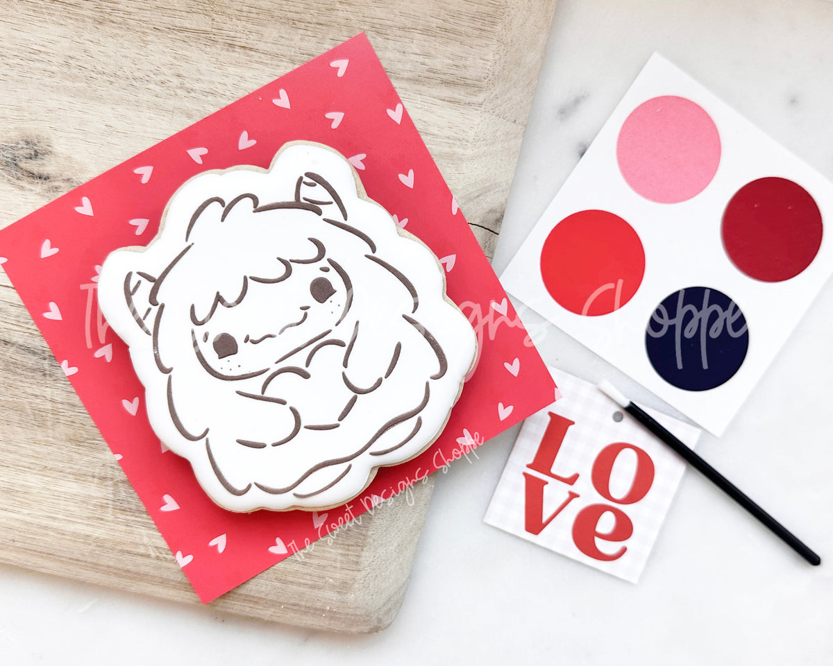 Cookie Cutters and Stencils - Bundle - PYOC Yeti - Cookie Cutter & Stencil - The Sweet Designs Shoppe - TSDS - - ALL,Bundle,Bundles,Promocode,PYO,PYOC Cutter-Stencil,Valentine,Valentines