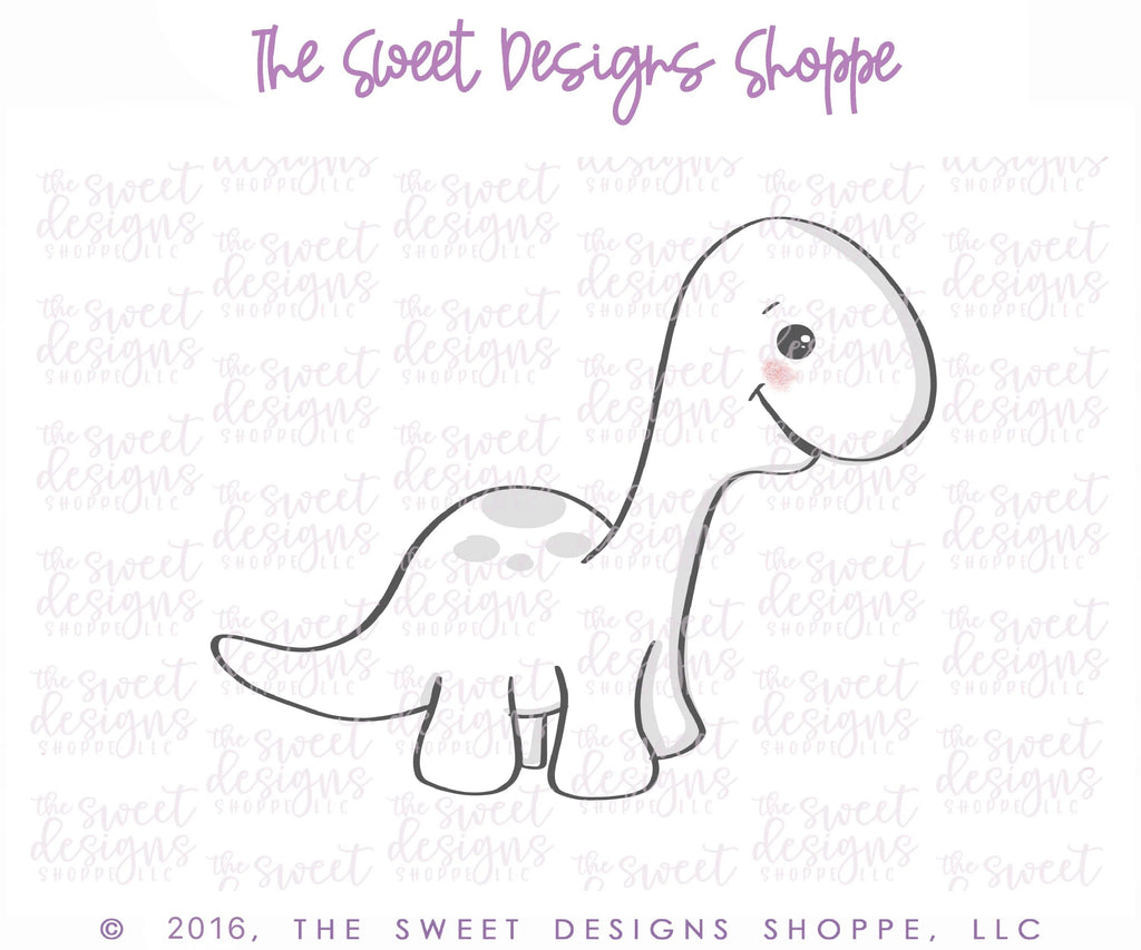 Cookie Cutters - Apatosaurus v2- Cookie Cutter - Sweet Designs Shoppe - - ALL, Animal, Cookie Cutter, Dino, dinosaur, Dinosaurs, kid, kids, Kids / Fantasy, prehistoric, Promocode