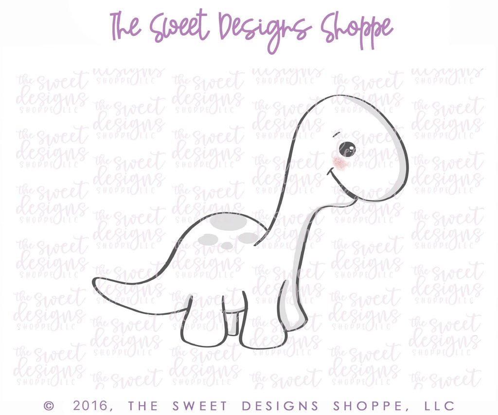 Cookie Cutters - Apatosaurus v2- Cookie Cutter - The Sweet Designs Shoppe - - ALL, Animal, Cookie Cutter, Dino, dinosaur, Dinosaurs, kid, kids, Kids / Fantasy, prehistoric, Promocode