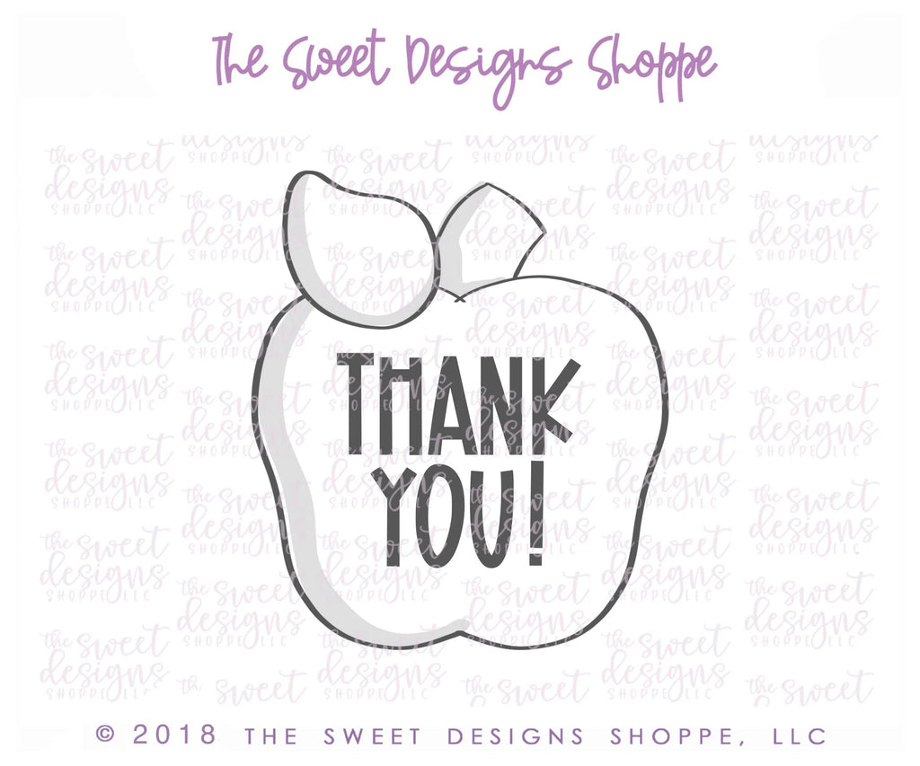 Cookie Cutters - Apple 2018 - Cookie Cutter - Sweet Designs Shoppe - - ALL, Apple, Cookie Cutter, Food, Food and Beverage, Food beverages, Fruits and Vegetables, Grad, graduations, Promocode, school, School / Graduation