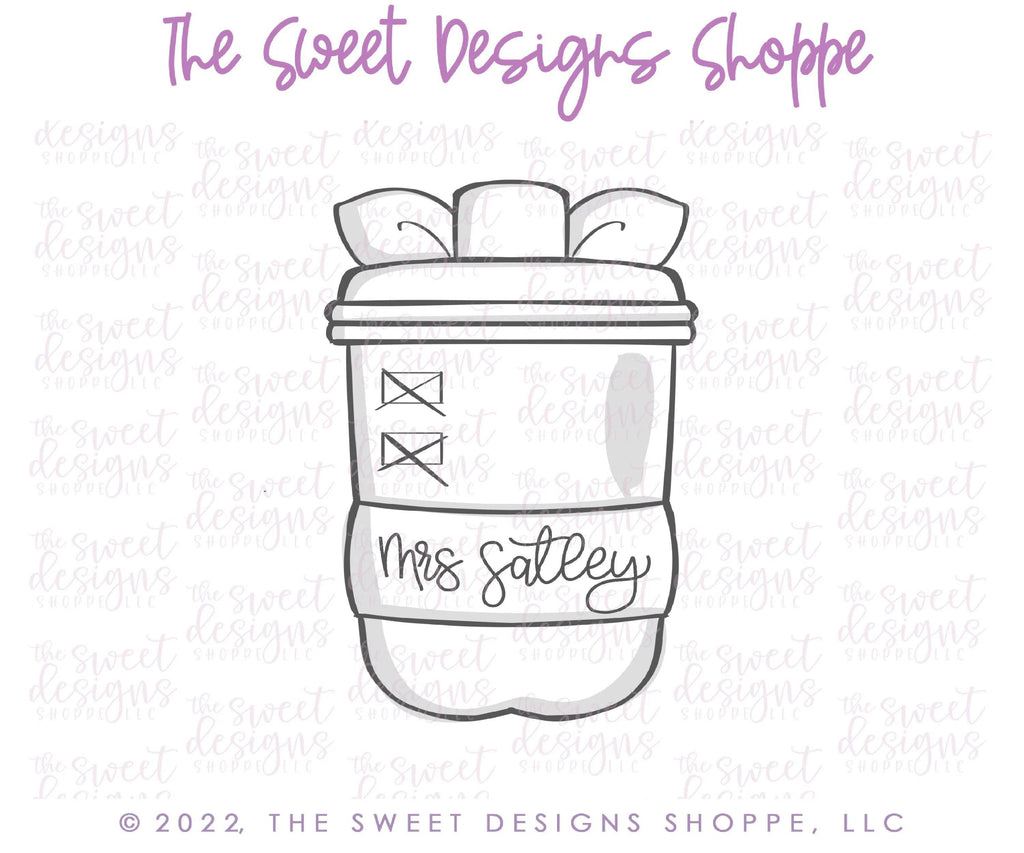 Cookie Cutters - Apple Shaped Coffee - Cookie Cutter - The Sweet Designs Shoppe - TSDS - - ALL,back to school,Cookie Cutter,Food,Food and Beverage,Food beverages,Promocode,School,School / Graduation,school supplies,Teacher,Teacher Appreciation,valentine,valentines