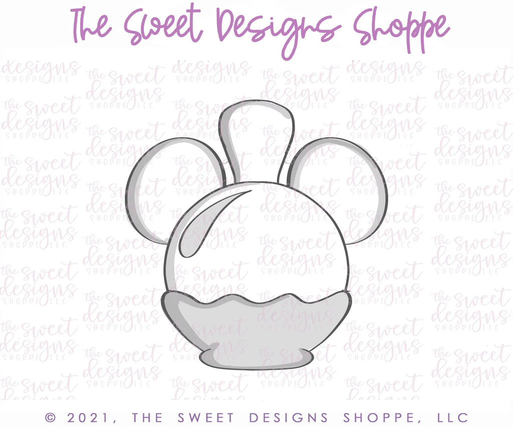 Cookie Cutters - Apple Theme Park Snack - Cookie Cutter - Sweet Designs Shoppe - - ALL, Birthday, Cookie Cutter, Food, Food and Beverage, Food beverages, kids, Kids / Fantasy, mouse, Promocode, summer, Sweet, Sweets, Theme Park, Travel
