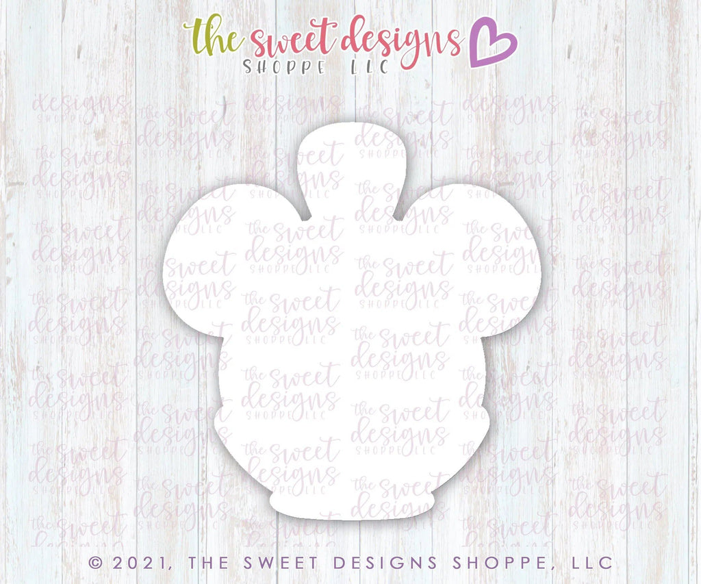 Cookie Cutters - Apple Theme Park Snack - Cookie Cutter - The Sweet Designs Shoppe - TSDS - - ALL,Birthday,Cookie Cutter,Food,Food and Beverage,Food beverages,kids,Kids / Fantasy,mouse,Promocode,summer,Sweet,Sweets,Theme Park,Travel