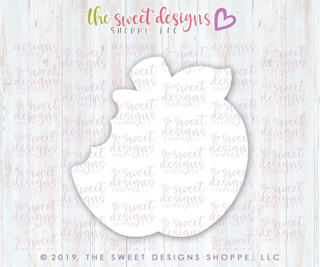 Cookie Cutters - Apple with Bite - Cookie Cutter - The Sweet Designs Shoppe - TSDS - - ALL,Apple,Cookie Cutter,Food,Food and Beverage,Food beverages,Fruits and Vegetables,Grad,graduations,Promocode,school,School / Graduation