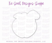 Cookie Cutters - Apple with Cute Worm - Cookie Cutter - The Sweet Designs Shoppe - TSDS - - ALL,Cookie Cutter,Food,Food and Beverage,Food beverages,Grad,graduations,Lady Milk Stache,Lady MilkStache,LadyMilkStache,Promocode,School,School / Graduation,school supplies,STL,teacher,teacher appreciation