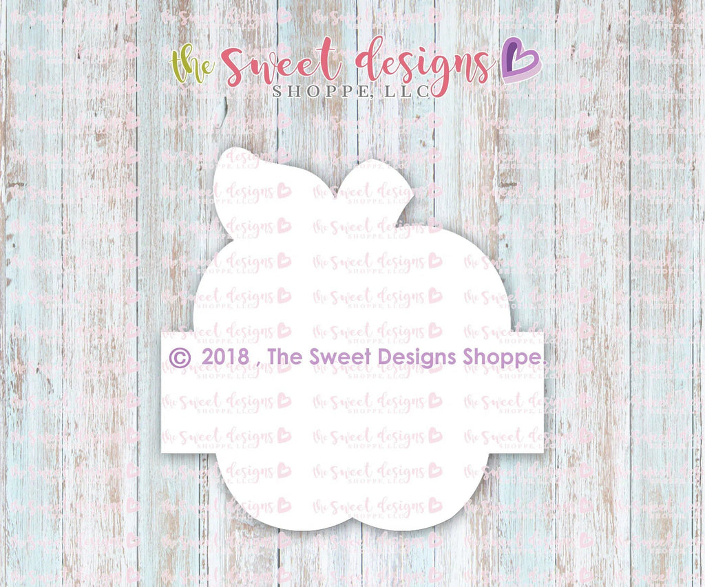 Cookie Cutters - Apple with Ruler Plaque - Cookie Cutter - The Sweet Designs Shoppe - TSDS - - ALL,Apple,Cookie Cutter,Food,Food and Beverage,Food beverages,Fruits and Vegetables,Grad,graduations,Plaque,Promocode,school,School / Graduation