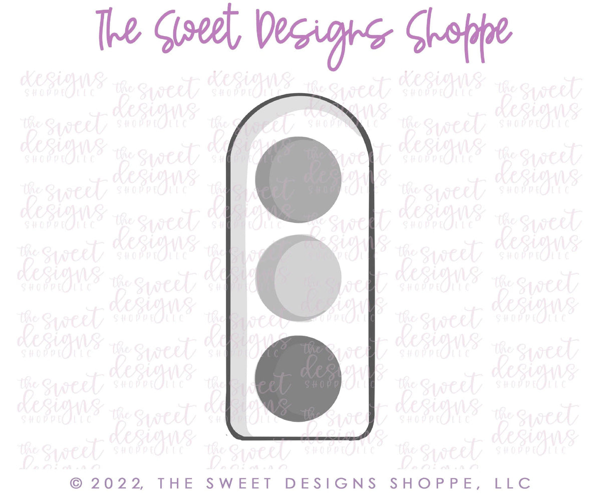 Cookie Cutters - Arch Traffic Light - Cookie Cutter - The Sweet Designs Shoppe - TSDS - - ALL,baby toys,basic,Basic Shapes,BasicShapes,car,Cookie Cutter,formula,formula 1,kids,Kids / Fantasy,nascar,Plaque,Plaques,PLAQUES HANDLETTERING,Promocode,race,sports,STL,toys,transportation