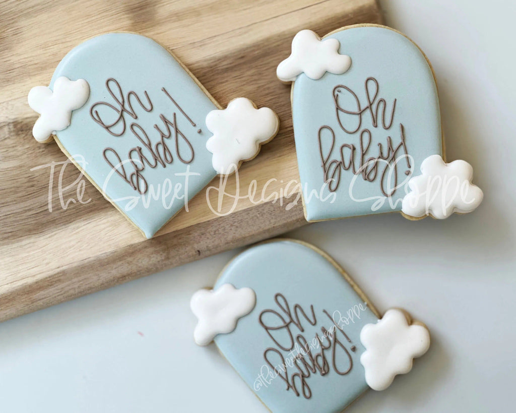 Cookie Cutters - Arch with Clouds - Cookie Cutter - The Sweet Designs Shoppe - - ALL, arch, Baby, Baby / Kids, baby shower, Cookie Cutter, Plaque, Plaques, PLAQUES HANDLETTERING, Promocode