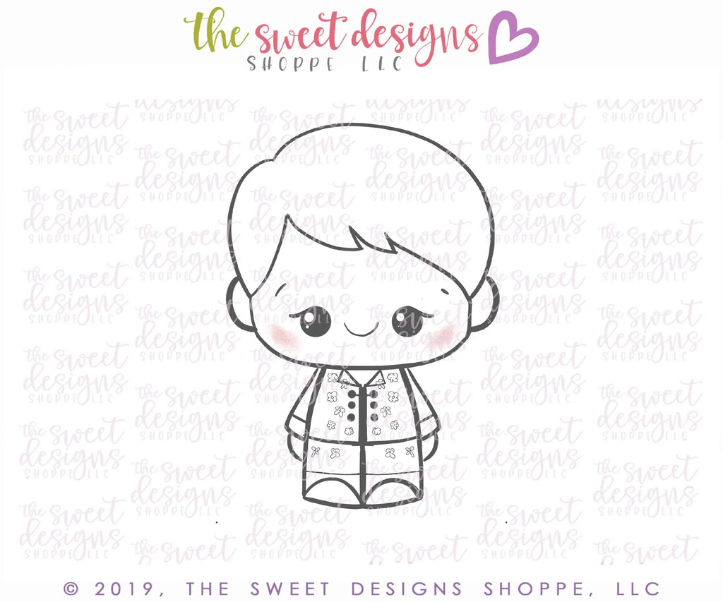 Cookie Cutters - Asian Boy - Cookie Cutter - The Sweet Designs Shoppe - TSDS - - ALL,boy,China,Chinese New Year,Cookie Cutter,Holiday,kid,kids,Kids / Fantasy,New Year,Promocode