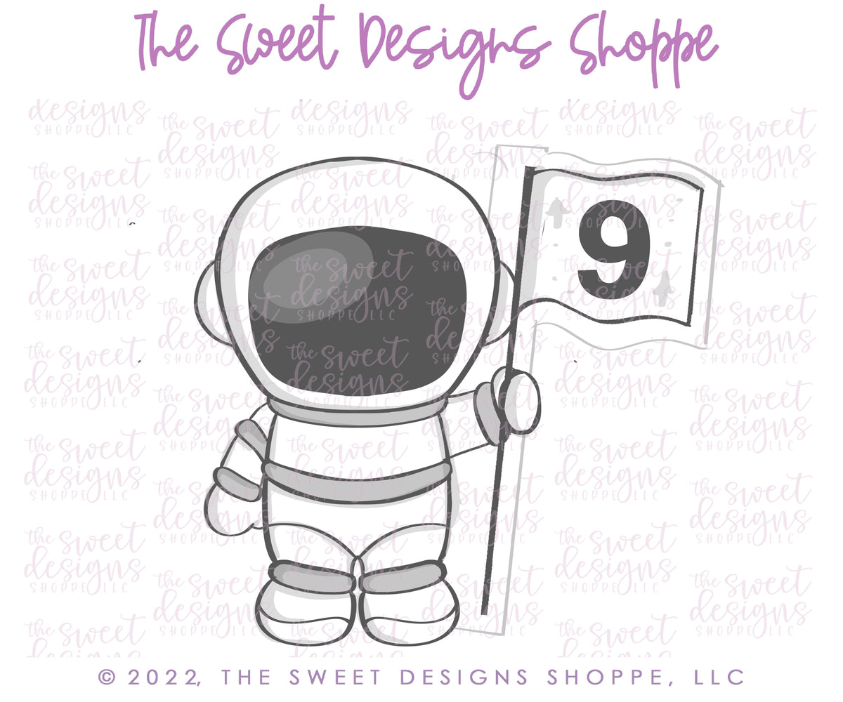 Cookie Cutters - Astronaut Set - Set of 4 - Cookie Cutters - The Sweet Designs Shoppe - TSDS - - ALL,astronaut,astronauts,Birthday,Cookie Cutter,Mini Sets,planet,Promocode,regular sets,set,space,STL,universe