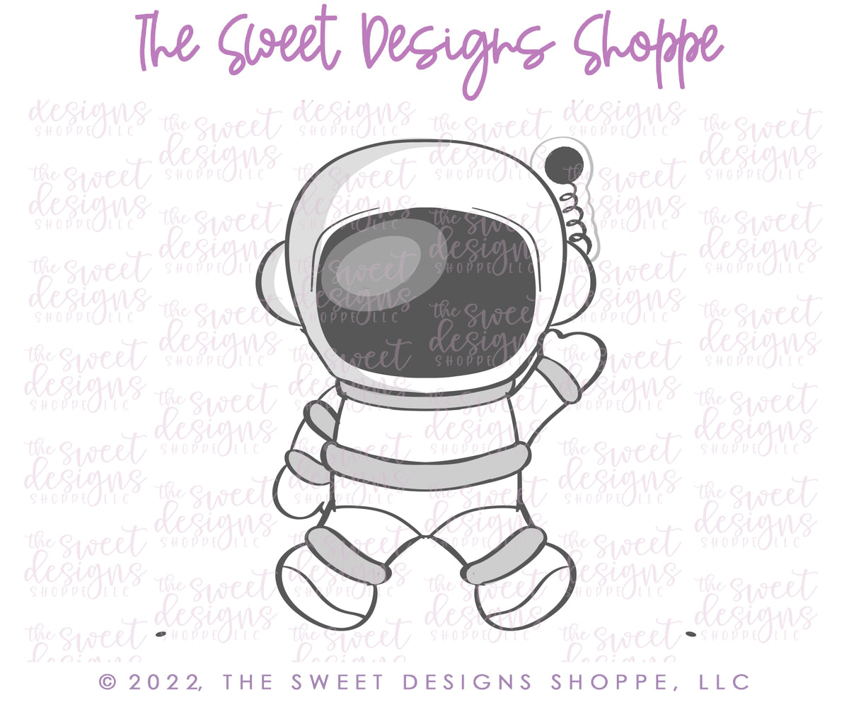 Cookie Cutters - Astronaut Set - Set of 4 - Cookie Cutters - The Sweet Designs Shoppe - TSDS - - ALL,astronaut,astronauts,Birthday,Cookie Cutter,Mini Sets,planet,Promocode,regular sets,set,space,STL,universe
