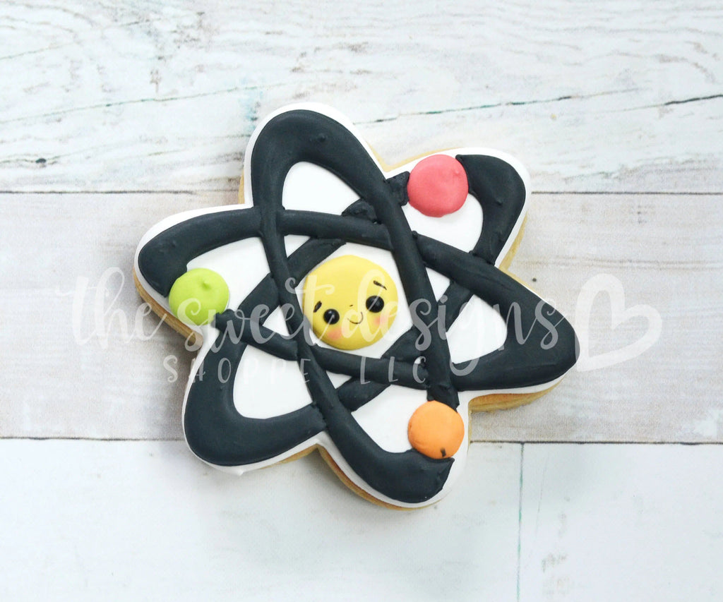 Cookie Cutters - Atom - Cookie Cutter - The Sweet Designs Shoppe - - ALL, atomo, back to school, Cookie Cutter, Grad, graduations, kids, Kids / Fantasy, Promocode, School, School / Graduation, school collection 2019, science, solar