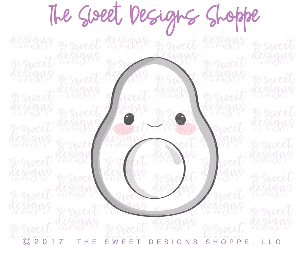 Cookie Cutters - Avocado - Cookie Cutter - The Sweet Designs Shoppe - TSDS - - ALL,Cookie Cutter,Food,Food and Beverage,Food beverages,Fruits and Vegetables,Promocode,Valentines
