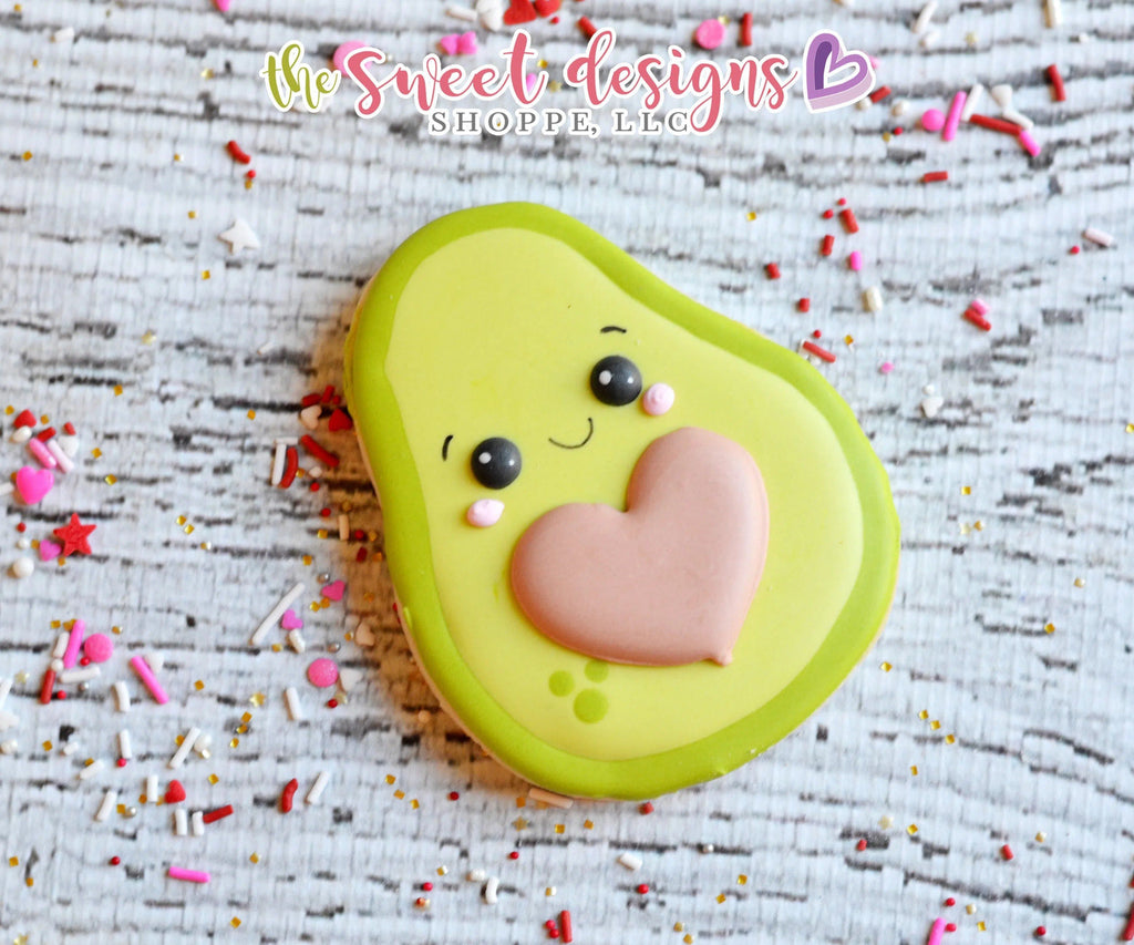 Cookie Cutters - Avocado - Cookie Cutter - The Sweet Designs Shoppe - TSDS - - ALL,Cookie Cutter,Food,Food and Beverage,Food beverages,Fruits and Vegetables,Promocode,Valentines