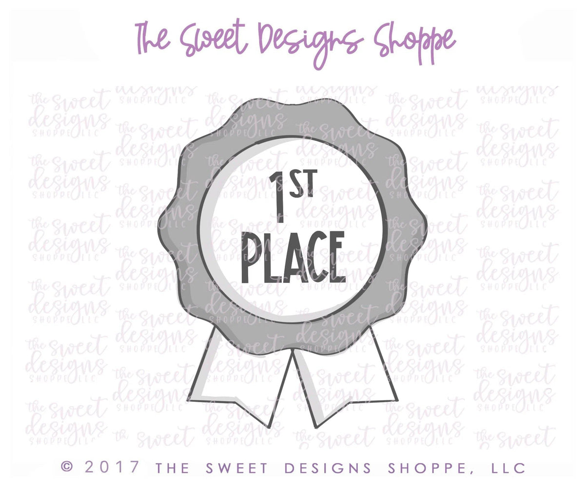 Cookie Cutters - Award Ribbon V2- Cookie Cutter - The Sweet Designs Shoppe - TSDS - - #1,4th,4th July,4th of July,ALL,award,Bachelorette,Birthday,Bridal Shower,celebration,Cookie Cutter,Customize,dad,Father,father's day,fourth of July,Graduation,grandfather,Independence,Patriotic,Patriotric,Plaque,Promocode,School / Graduation,STL,USA