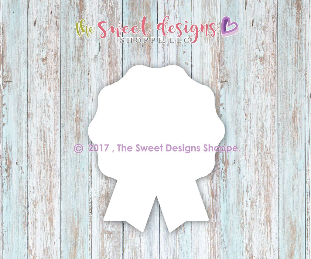 Cookie Cutters - Award Ribbon V2- Cookie Cutter - The Sweet Designs Shoppe - TSDS - - #1,4th,4th July,4th of July,ALL,award,Bachelorette,Birthday,Bridal Shower,celebration,Cookie Cutter,Customize,dad,Father,father's day,fourth of July,Graduation,grandfather,Independence,Patriotic,Plaque,Promocode,School / Graduation,STL,USA
