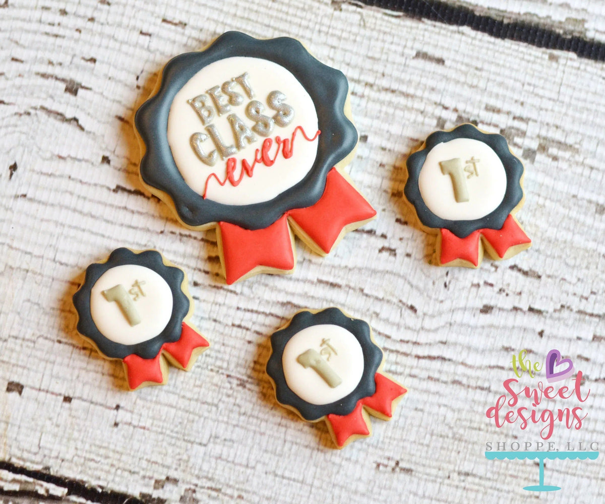 Cookie Cutters - Award Ribbon V2- Cookie Cutter - The Sweet Designs Shoppe - TSDS - - #1,4th,4th July,4th of July,ALL,award,Bachelorette,Birthday,Bridal Shower,celebration,Cookie Cutter,Customize,dad,Father,father's day,fourth of July,Graduation,grandfather,Independence,Patriotic,Patriotric,Plaque,Promocode,School / Graduation,STL,USA