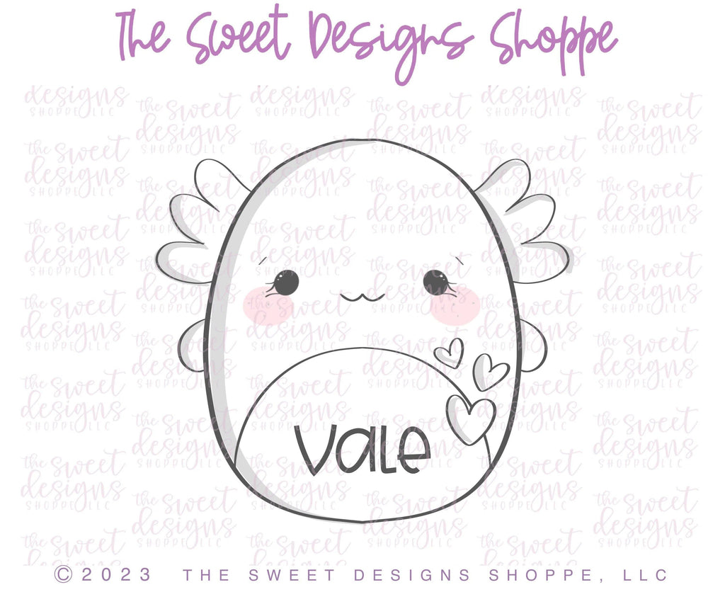 Cookie Cutters - Axolotl Plush - Cookie Cutter - The Sweet Designs Shoppe - TSDS - - ALL,Animal,Animals,Baby / Kids,baby toys,Cookie Cutter,kid,kids,Kids / Fantasy,Plush,Promocode,toy,toys,valentine,valentines