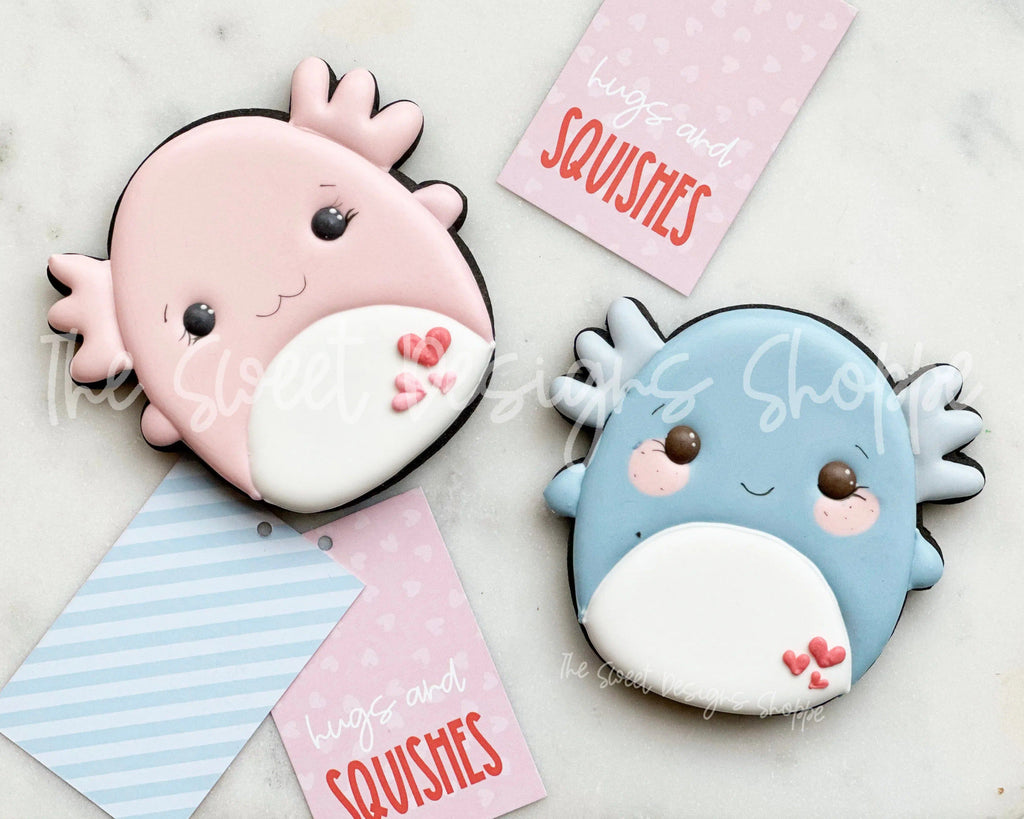 Cookie Cutters - Axolotl Plush - Cookie Cutter - The Sweet Designs Shoppe - TSDS - - ALL,Animal,Animals,Baby / Kids,baby toys,Cookie Cutter,kid,kids,Kids / Fantasy,Plush,Promocode,toy,toys,valentine,valentines
