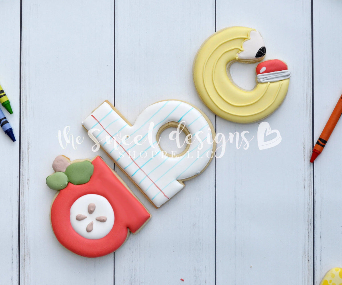 Cookie Cutters - b Blackboard and Paper - Cookie Cutter - The Sweet Designs Shoppe - TSDS - - ABC,ALL,Cookie Cutter,Fonts,Grad,graduations,Promocode,school,School / Graduation,STL