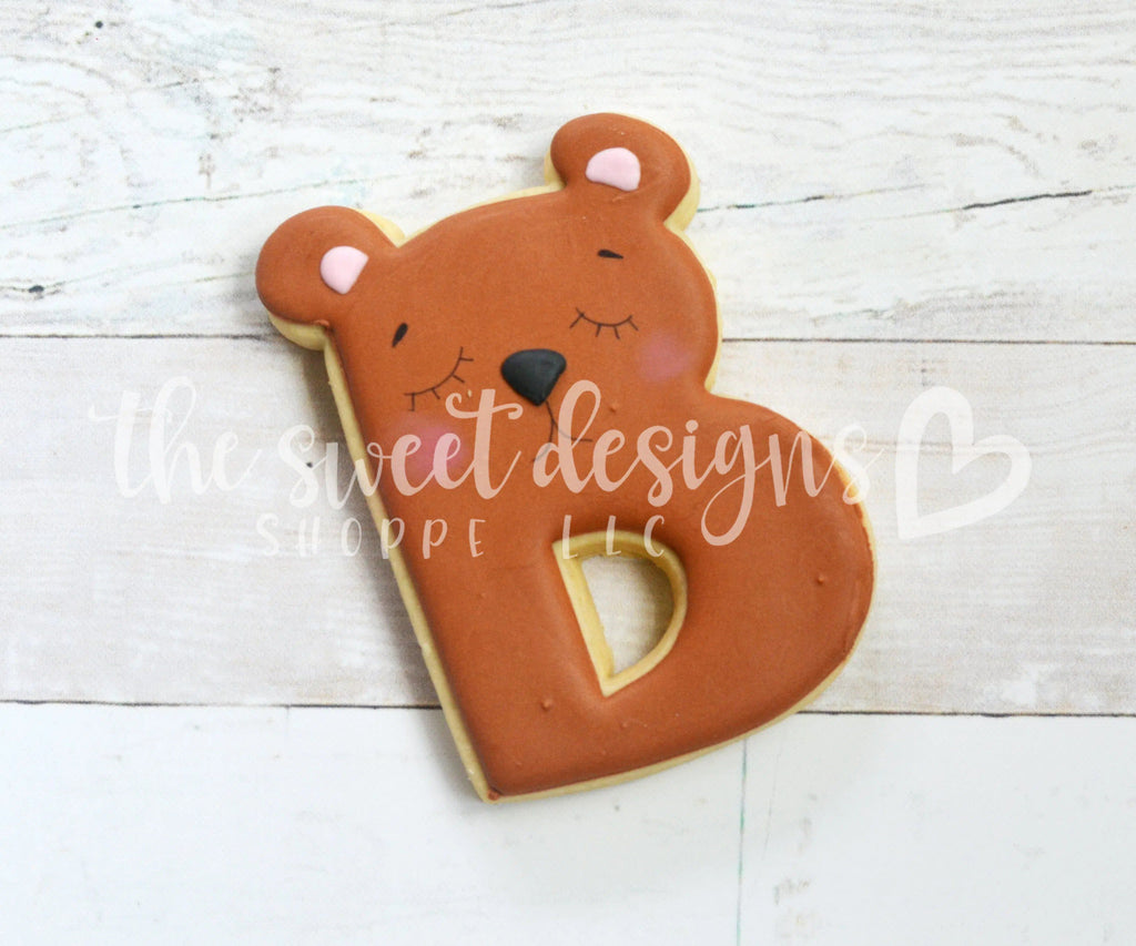 Cookie Cutters - B-ear - Cookie Cutter - The Sweet Designs Shoppe - - ALL, B, bear, Cookie Cutter, Fonts, Grad, graduations, letter, Lettering, Letters, Promocode, School, School / Graduation, text