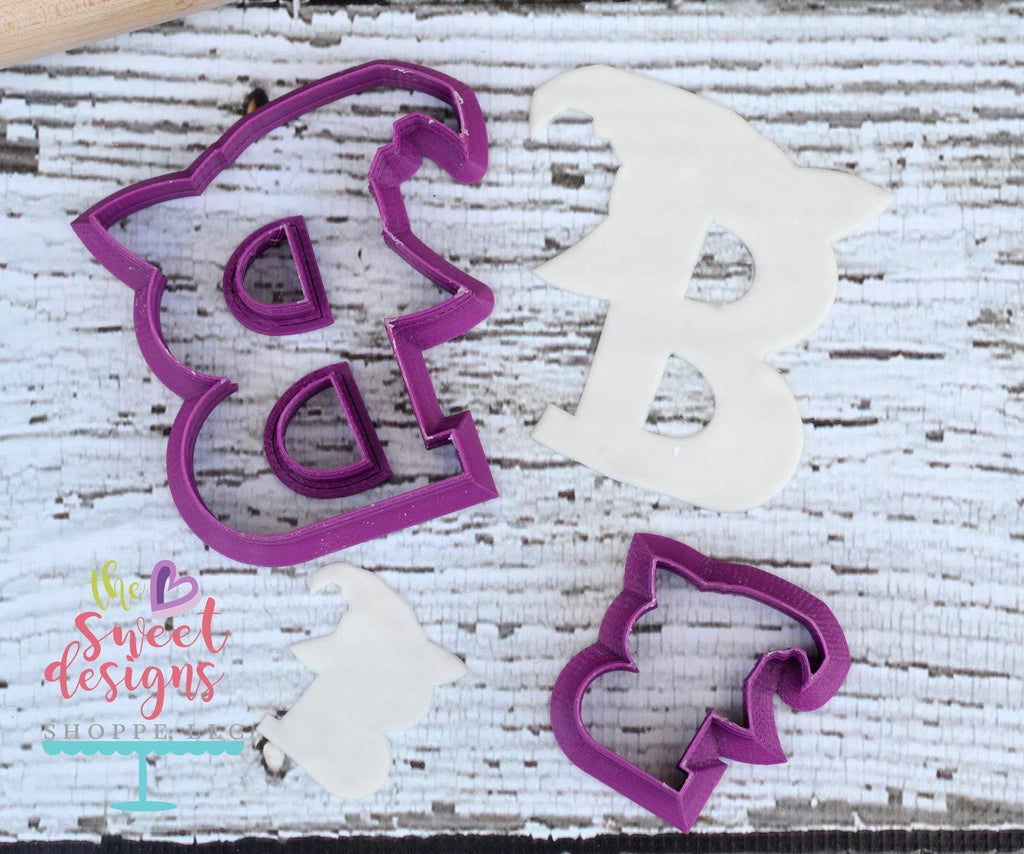 Cookie Cutters - B Witch v2- Cookie Cutter - The Sweet Designs Shoppe - - ALL, Cookie Cutter, Customize, Fall / Halloween, Fonts, halloween, Promocode