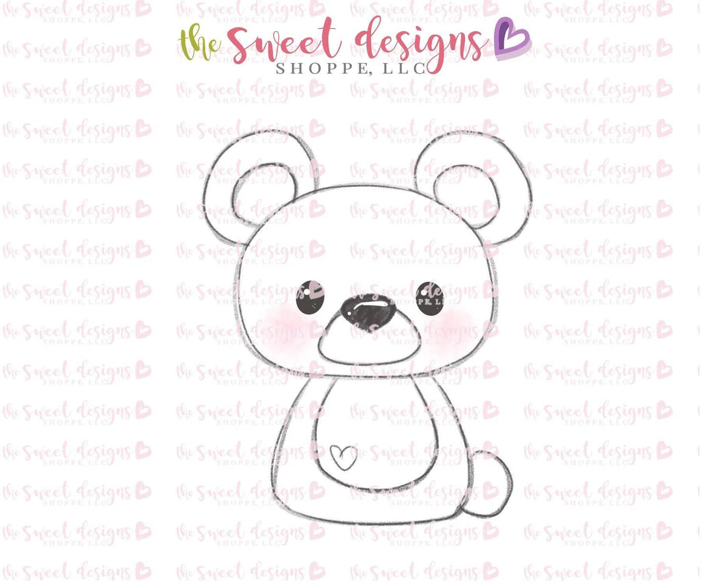 Cookie Cutters - Baby Bear - Cookie Cutter - The Sweet Designs Shoppe - TSDS - - ALL,Animal,Animals,Baby,Cookie Cutter,Forest,forest animals,Promocode,Woodland