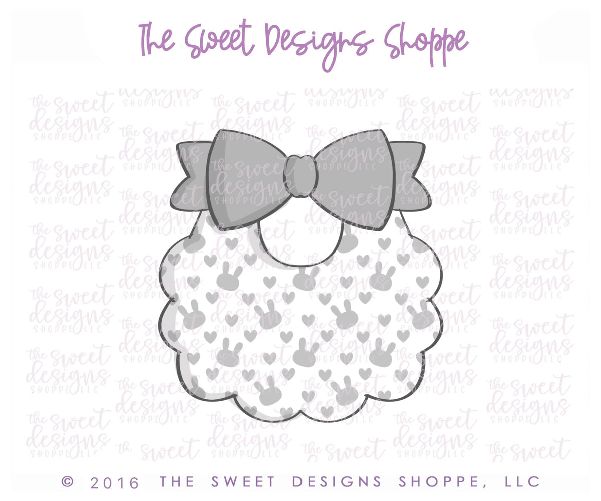 Cookie Cutters - Baby Bib 2019 - Cookie Cutter - The Sweet Designs Shoppe - TSDS - - ALL,Baby,Baptism,Clothes,Clothing / Accessories,Cookie Cutter,First Communion,newborn,Promocode,Religious,STL