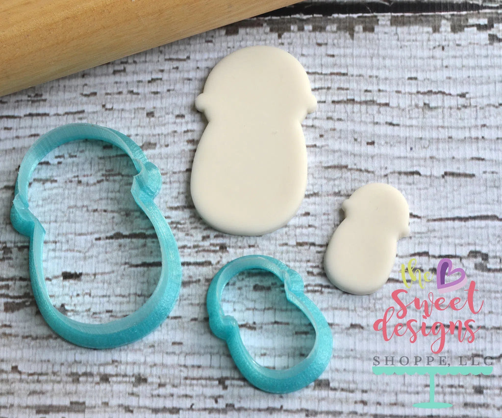 Cookie Cutters - Baby Boy Swaddle V2 - Cookie Cutter - Sweet Designs Shoppe - - ALL, Baby, baby shower, Baby Swaddle, Cookie Cutter, Promocode, Swaddle