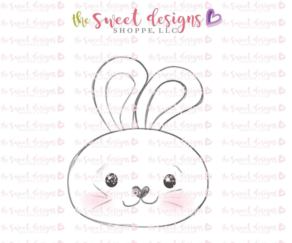 Cookie Cutters - Baby Bunny Face v2- Cookie Cutter - The Sweet Designs Shoppe - - ALL, Animal, Cookie Cutter, Easter, Easter / Spring, Promocode, Spring