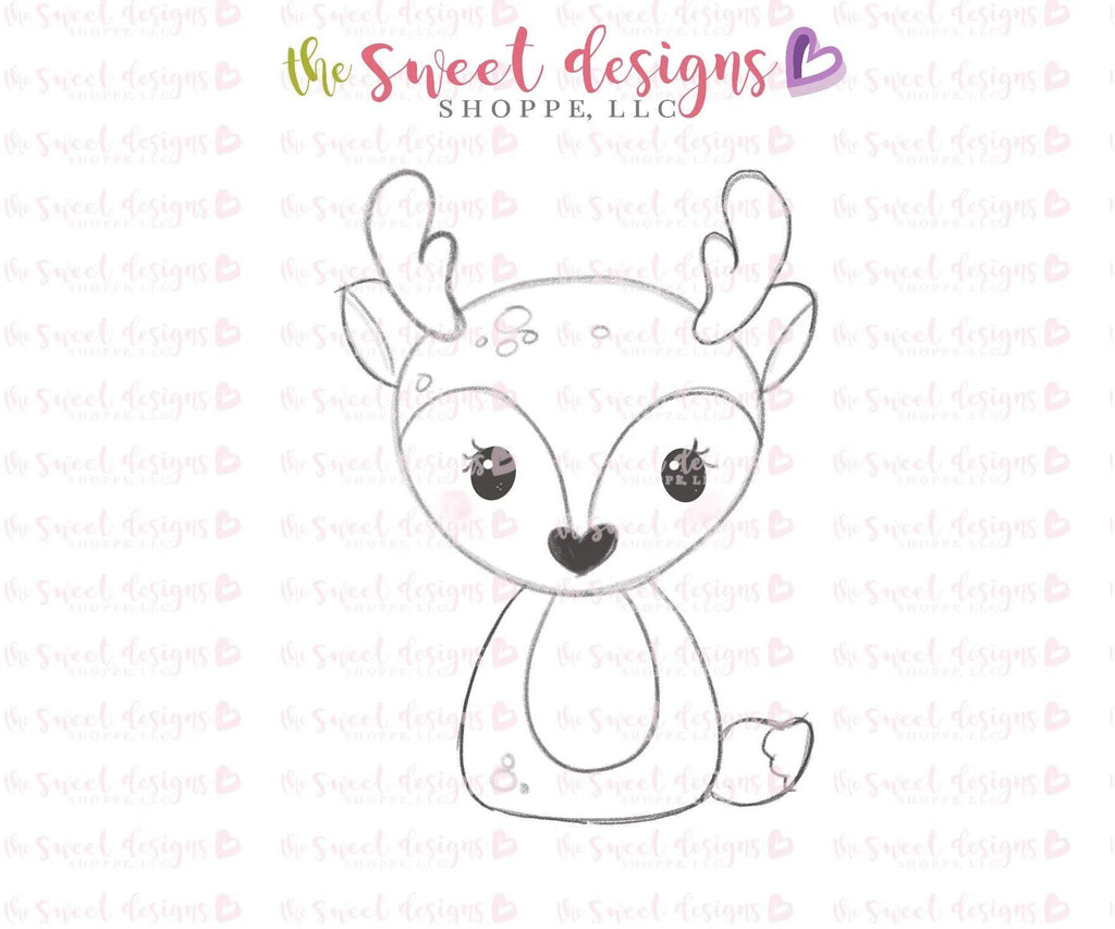 Cookie Cutters - Baby Deer - Cookie Cutter - The Sweet Designs Shoppe - TSDS - - ALL,Animal,Animals,Cookie Cutter,Forest,forest animals,Promocode,STL,Woodland